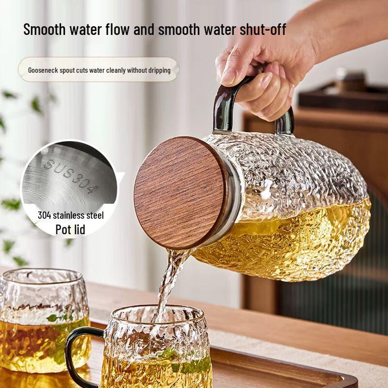 TXRMDX Elegant Glass Cup & Pitcher Set