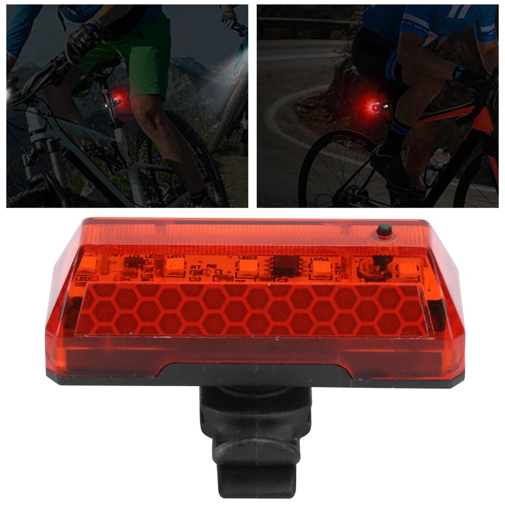 USB Charging   Taillight Cycling 5LED Light   Reflective Cycle Warning Lamp
