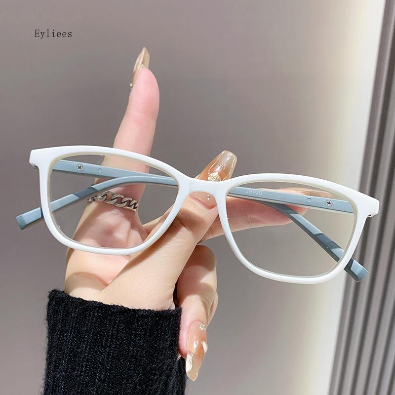 

Trending Blue Light Blocking Reading Glasses For Women Fashion Cat Eye Prescription Eyeglasses Men Ultralight TR90 2.5