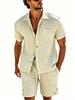 Summer 2026 Men's Textured Embossed Polo Shirt, New Trend Short Sleeve Lapel Design