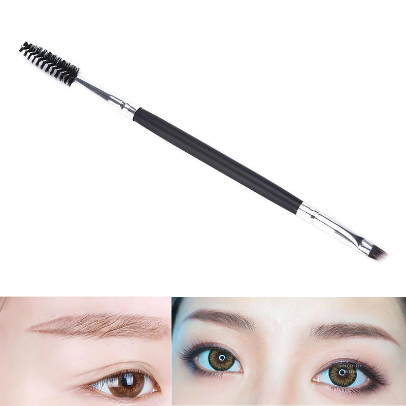 1 Pack Makeup Tool Handle Dual Brow Brush