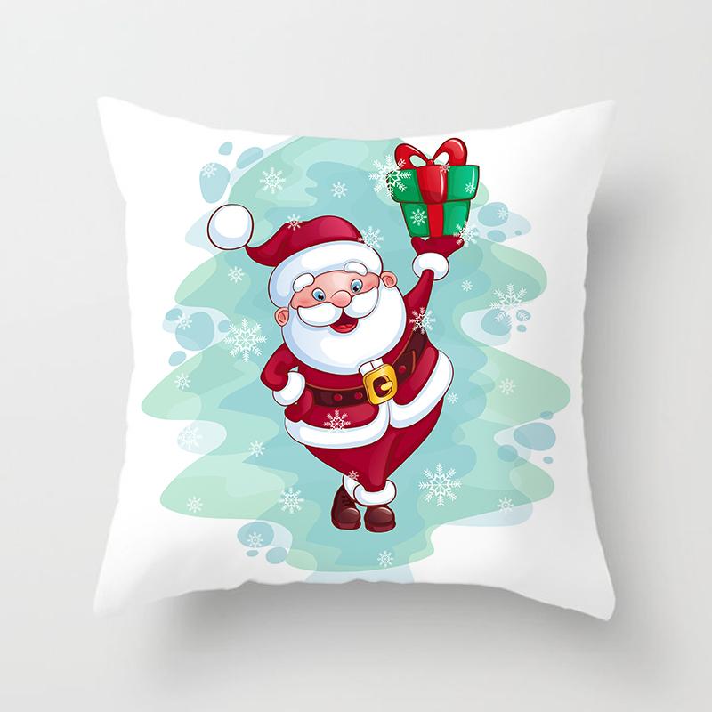 Cartoon Christmas Throw Polštář Set Santa Claus Sofa Gift Home Decor povlak na polštář Vánoční dárek povlak na polštář