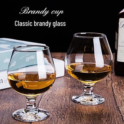 Copa de Brandy Creativa de Cristal Europeo: Copa de Vino Tinto o Licores Pequeña, Engrosada y de Tallo Corto.
