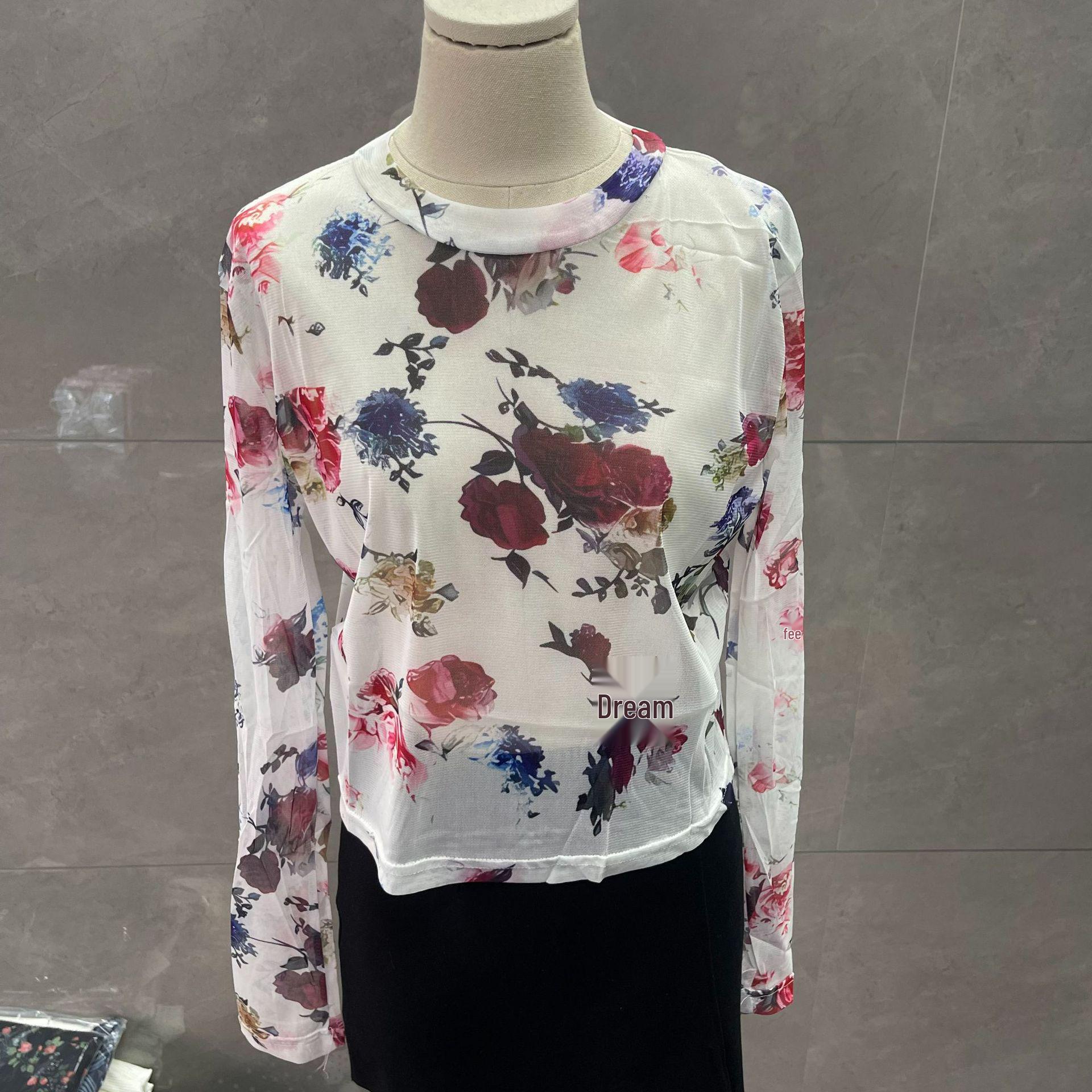 

Ретро Слимминг Прозрачный Сетчатый Топ с Длинным Рукавом для Женщин M (approx. 105 lbs)