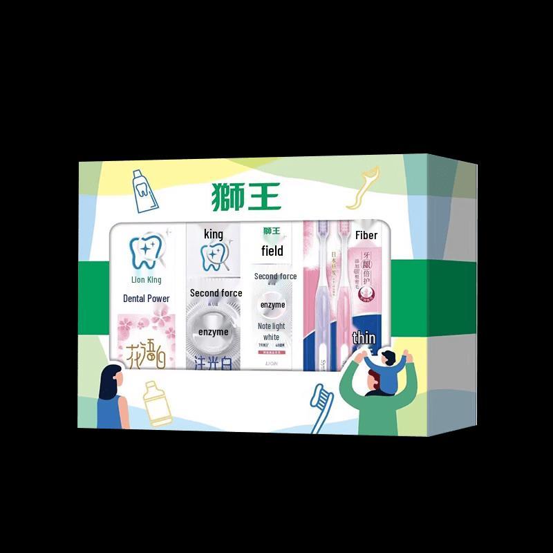 Lion Toothpaste and Toothbrush Set