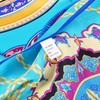 [Bysifa] Women'S Scarves New 100% Silk Scarf Fashion  Luxury Pure Silk Blue Scarf Shawl Spring Fall Winter Scarves 88*88Cm