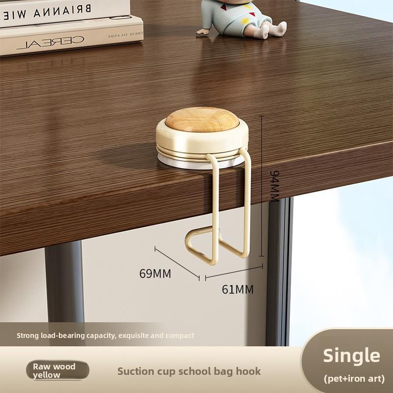 Suction Cup Bag Hook, Movable Student Desk Bag Hook, No Need To Drill Holes, Dormitory Desk and Desk Side Hook