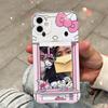 Sanrio Hello Kitty Photo Card Holder Phone Case For Xiaomi Redmi Note 14 Pro 5G Note 13 12 Pro 11 11S 13C 12 12C 10C 5G Cover