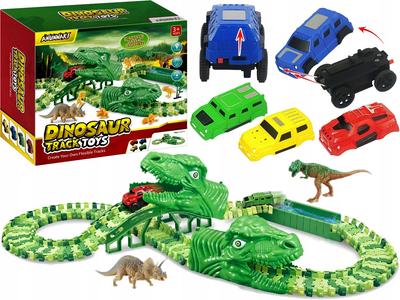 Große flexible Dino-Autorennbahn 120 Teile