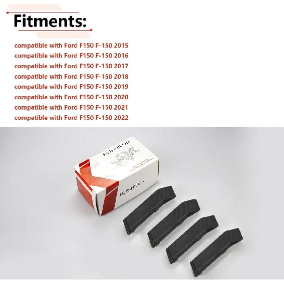 RLB-HILON 4 SZT. Strona Kierowcy Stopień Boczny Nakładka Antypoślizgowa Kompatybilna Z Ford F150 2015 2016 2017 2018 Rok, Dla FL3Z16491DA