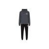 EA7 Hooded Zip Long Sleeve Cuffed Casual Sports Set Men Sets Black 6KPV68-PJ07Z-22BY