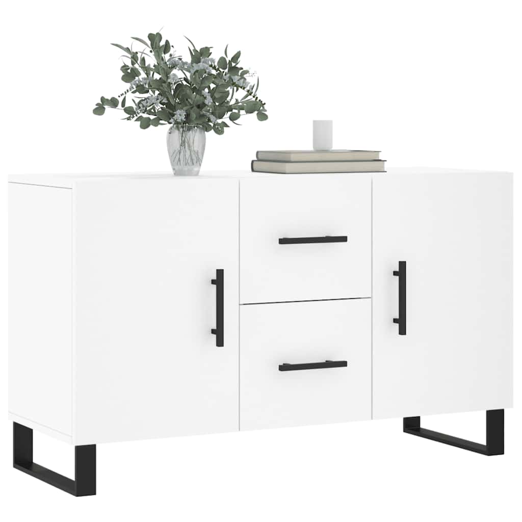 vidaXL Sideboard White 100x36x60 Cm Wood Material