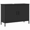 VidaXL Bathroom Vanity Cabinet, Sink Unit with Storage, Toilet Under-Sink Cabinet, Modern, Black Wood 842451
