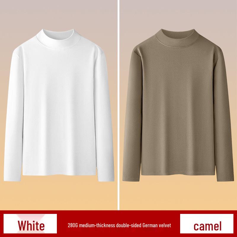 Men's Plush Double-Sided Long-Sleeve Thermal Base Layer Top
