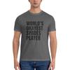 World S Okayest Spades Player Black Trendy Tshirt Sweetcool Girlish Feeling Double Edging Basic Tee