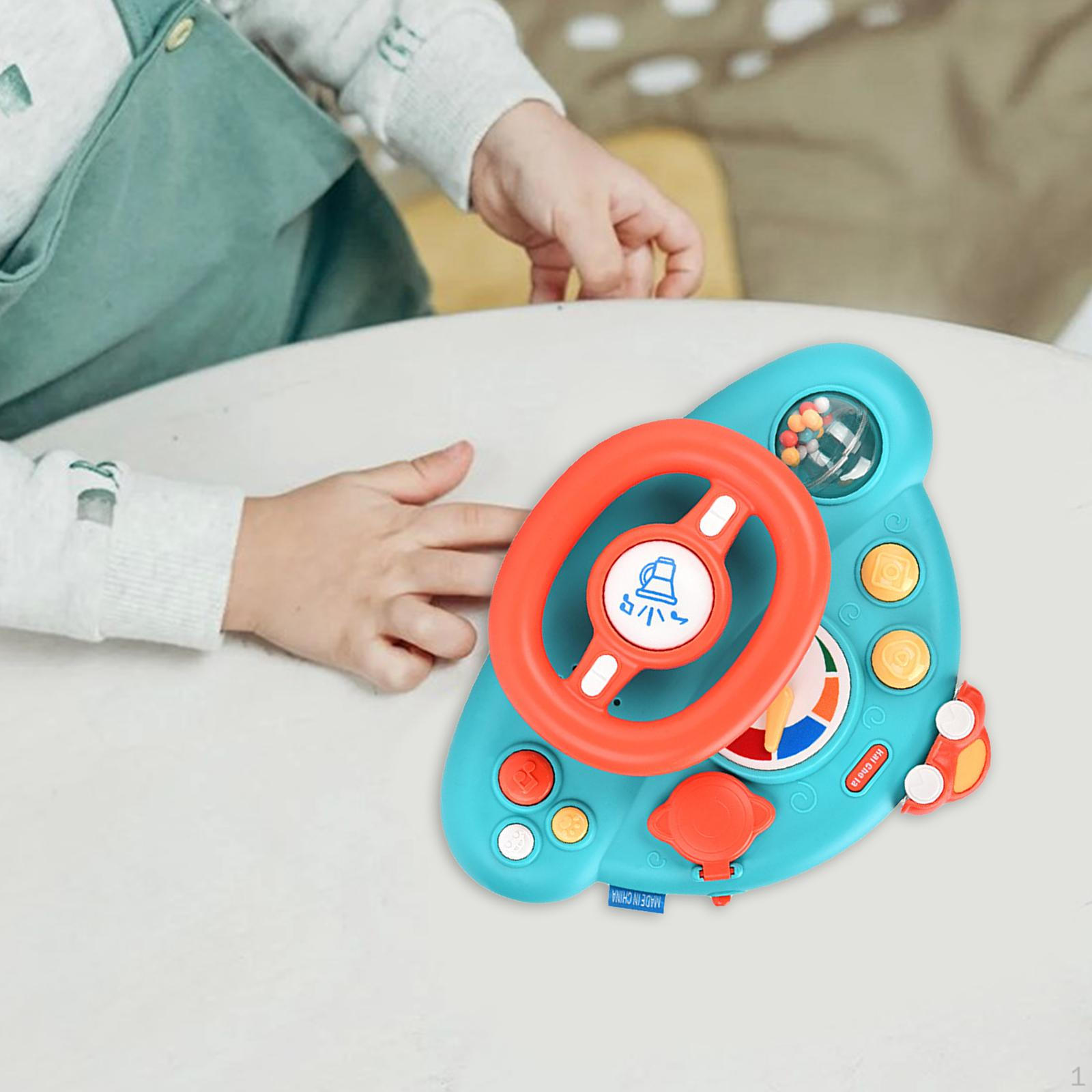 

Электрический обучающий руль игрушка рулевое управление интерактивные забавные вокальные игрушки музыкальная симуляция зелёный