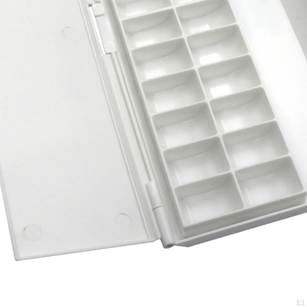 Paint Palette Tray Empty 24 Grids Deep Saver Box Multipurpose with Lid Pallet