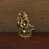 Vintage Brass Ganesha Statue Set With Exquisite Carving 2 Size Options For Home Altar Meditation Room Desktop Decor