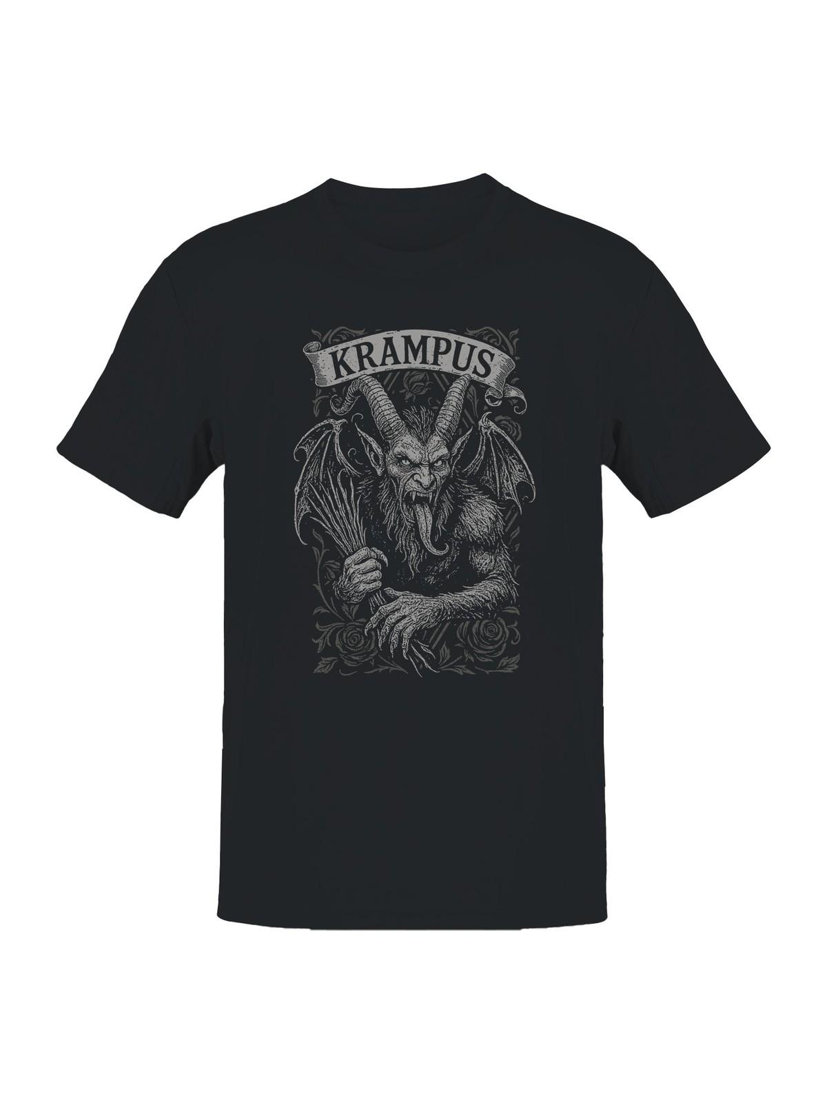 Krampus Gothic Illustration Art Men s T-shirt XXXXL