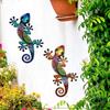 Acrylic Gecko Wall Art - Lizard Outdoor Hanging Garden Decoration