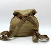 PRADA Logo Plate W Pocket Backpack Backpack Nylon Brown/SilverHardware