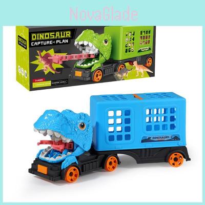 Dinosaurier-Einfang-Aufbewahrungs-Autospielzeug mit Schwungmasse für Kinder zum Lernen und Spielen
