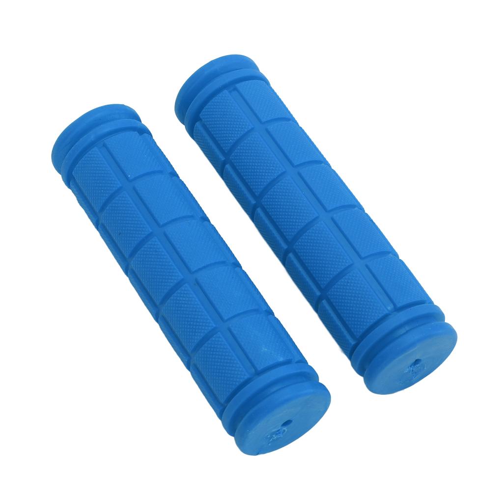 1Pair Bike Handle Grips Bicycle Handlebar Riding Covers Soft Rubber for Mountain Road BikeGreen