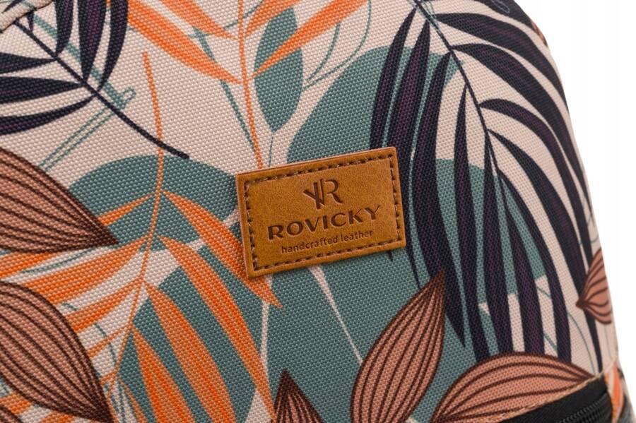 Gemusterter, urbaner Damenrucksack - Rovicky