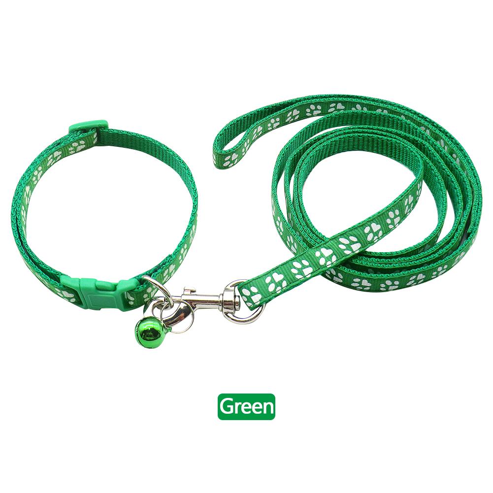 1,2 m Haustierleine und Geschirr-Set Hundekette mit niedlichem Pfotenabdruck für kleine Katzen und Hunde Auslaufleine für Hunde Weste Haustierbedarf