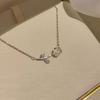 Vintage Rose Tulip Pendant Necklace Elegant Clavicle Choker For Women Party Wedding Jewelry