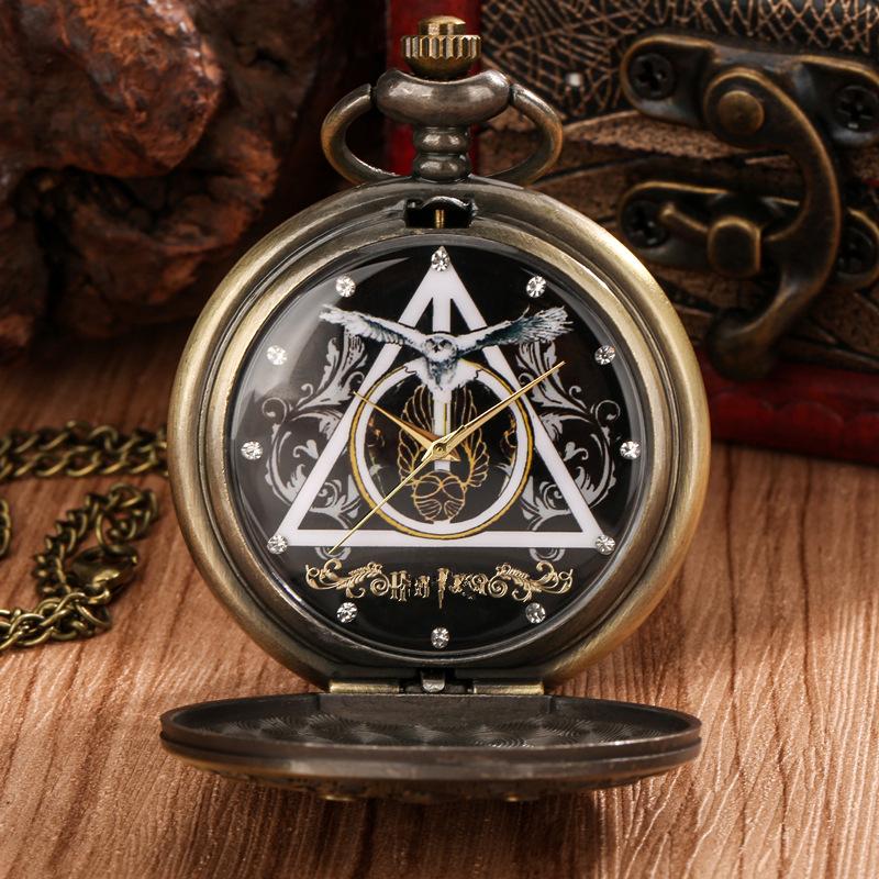 Castle Commemorative Gift Quartz Movement Large Pocket Watch