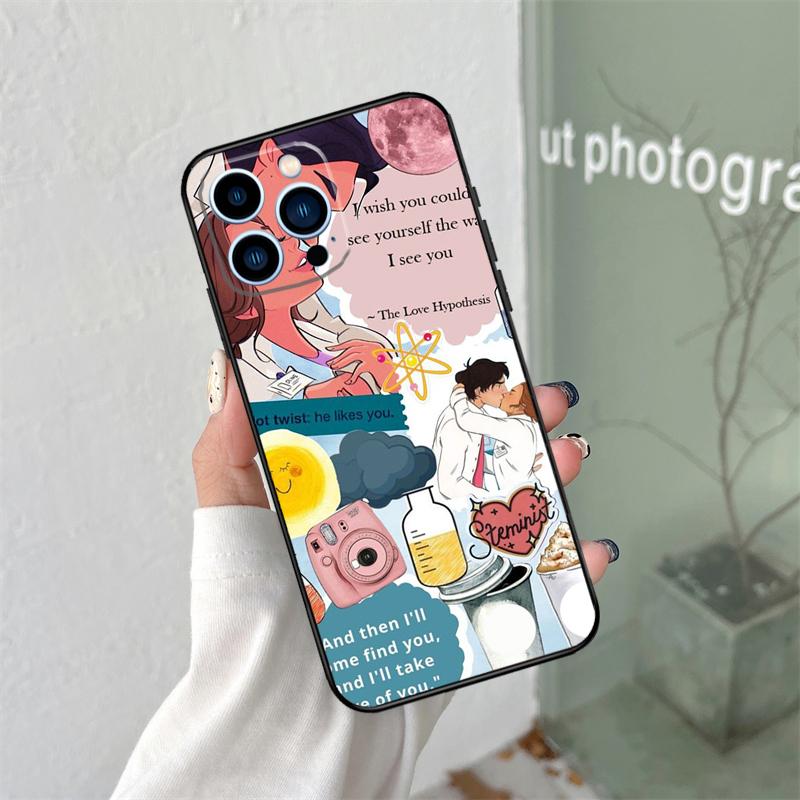 

The Love Hypothesis Book Phone Case For iPhone 16 15 13 12 Mini 11 14 Pro Max X XR XS MAX Plus Cover Coque iPhone 12 mini