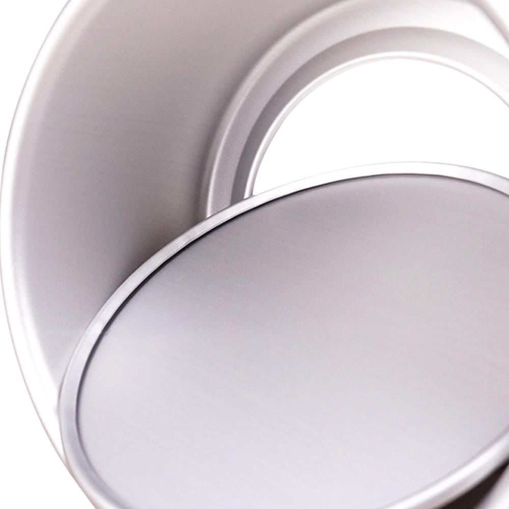 Anodized Aluminum Set 4/6/8/10 Inch Fixed/Removable Bottom Mold Round Chiffon/Angel Baking Cheesecake Tin 0059