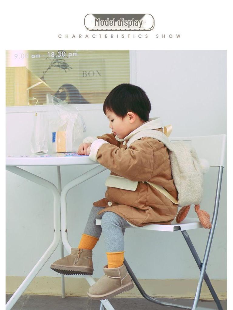 2025 Winter Kinder Schneestiefel: Neuer Stil, Plüschfutter für Mädchen und Jungen