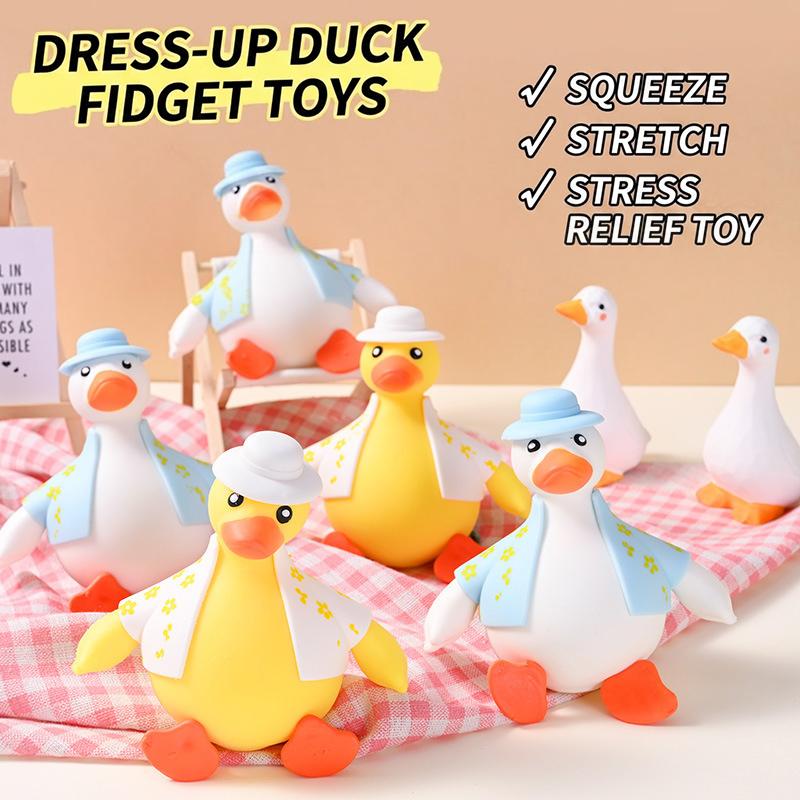 Cute Duck Fidget Toys With Squeeze Stretch Function And Stress Relief Perfect For Home Office Desk Decor Kids Adults Play