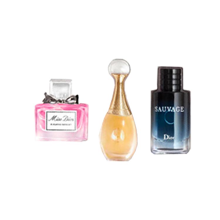 Dior Mini Classic Perfume Sample Set Curated Box Three Piece Set Eau De Parfum EDP Eau De Toilette 5ml/10ml