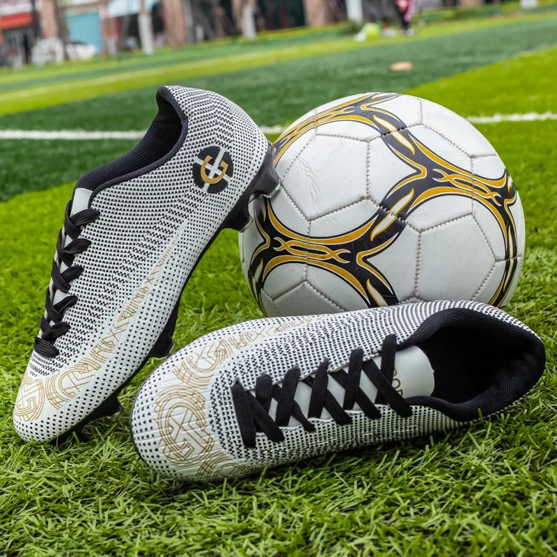 Mens Soccer Shoes High Quality Professional Outdoor Sports Society Football Boot Turf Training Field Boot Football for Kids