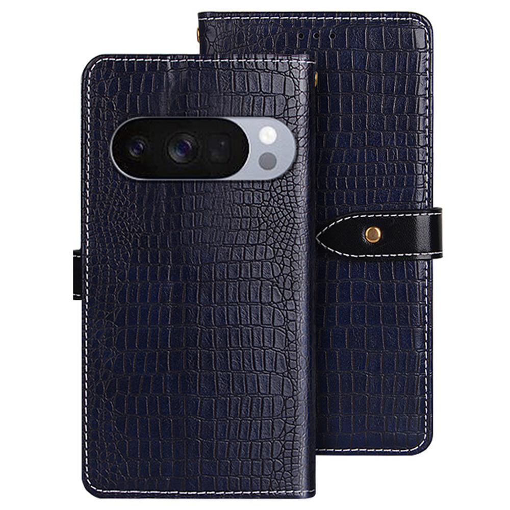 

IDEWEI For Google Pixel 10/10 Pro Case Crocodile Texture PU Leather Flip Phone Cover