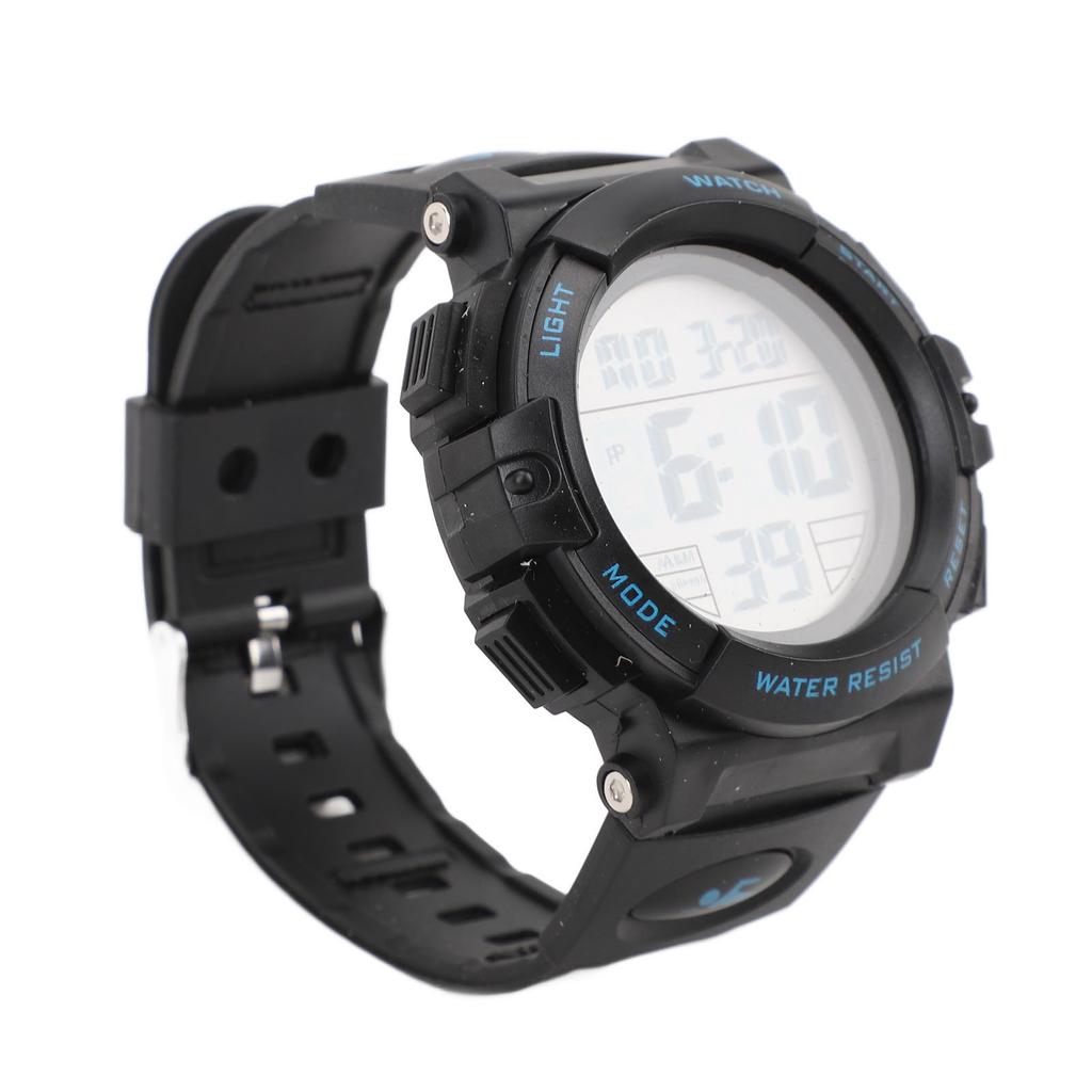 Men Digital Watch with Calendar and Alarm Clock Waterproof Nightlight Electronic Sports Watch for Outdoor Activities