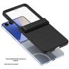 Coque de protection transparente Samsung Z Flip7 avec film de protection en verre trempé couvrant intégralement