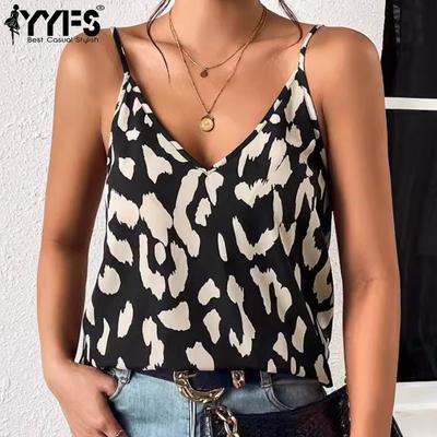 Women's Fashion Casual Summer Spring Sleeveless V-Neck Blouses & Shirts