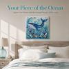 Kit Pittura Perle Finitura Scintillante Mezzo Tondo Perle Kit Artigianato Fai da Te Kit Arte Oceanica Decorazione Parete Casa