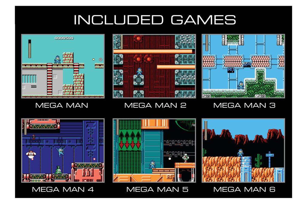 My Arcade Mega Man Pocket Player Pro: Portable Video Game System with 6 Games, 2.75-inch Color Display, Ergonomic Design