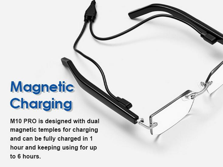 AI Smart Bluetooth Frameless Sunglasses with UV Protection and Photochromic Lenses, for Music and Calls