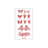 Waterproof Floral Forehead Tattoo Sticker for Women & Children - Ancient Costume Fairy Hanfu & Bride Red Stickers