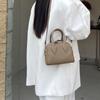 New Korean Niche Brand Bowling Bag Single Shoulder Boston Bag Portable Messenger Casual Leather Women's Bag