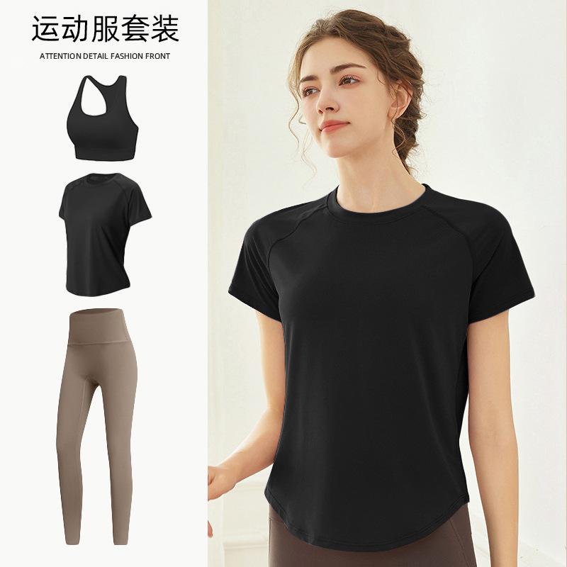 Tennis Suit Women's Short-sleeved Training Clothes Outdoor Running Quick-drying Clothes Thin Badminton T-shirt Fitness Clothes