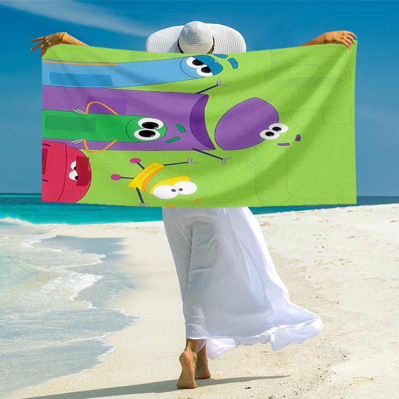 Ask the StoryBots Fashion Beach Towel: Ideal for Summer Adventures Soft, absorbent and quick drying suitable for swimming and bathing