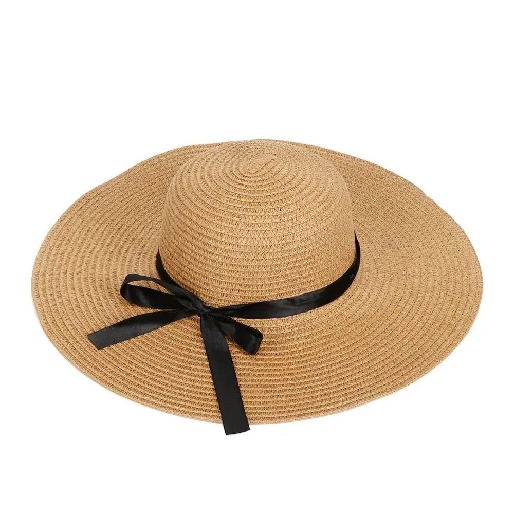

Tassels Bow Sun Hat Sun Visor Weave Straw Cap Elegant Lafite Straw Hat Summer