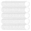 200Pcs Acrylic Keychain Blank Round-shaped Ornaments Small Gift Keychain Bulk